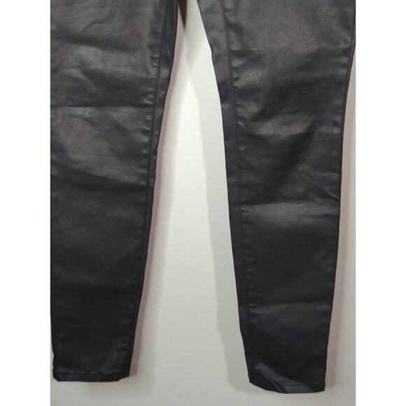 Eileen Fisher Organic Coated Waxed Denim Skinny Jeans women's size 4 Retro Rock - Picture 5 of 10